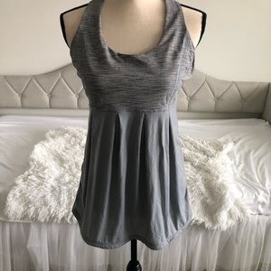 Lululemon grey swan tank with bubble/halter top